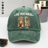 Custom Dog Photo The Treat Dealer Washed Denim Baseball Cap HA75 897006