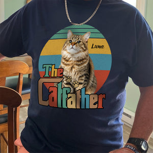 Custom Pet Photo The Dog Cat Father Dark Shirt For Dog And Cat Lovers HO82 894440