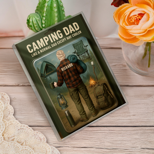 Camping Dad With 3D Effect Acrylic Block Plaque Personalized Gift For Father's Day HO82 893770