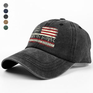 We The People 250 Years Of Freedom Washed Denim Baseball Cap TH10 894557