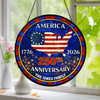 Personalized Family Name America 250th Anniversary Stained Glass Suncatcher HO82 901500