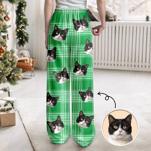 Custom Cat Photo Sweatpants Gift For Christmas HO82 894862
