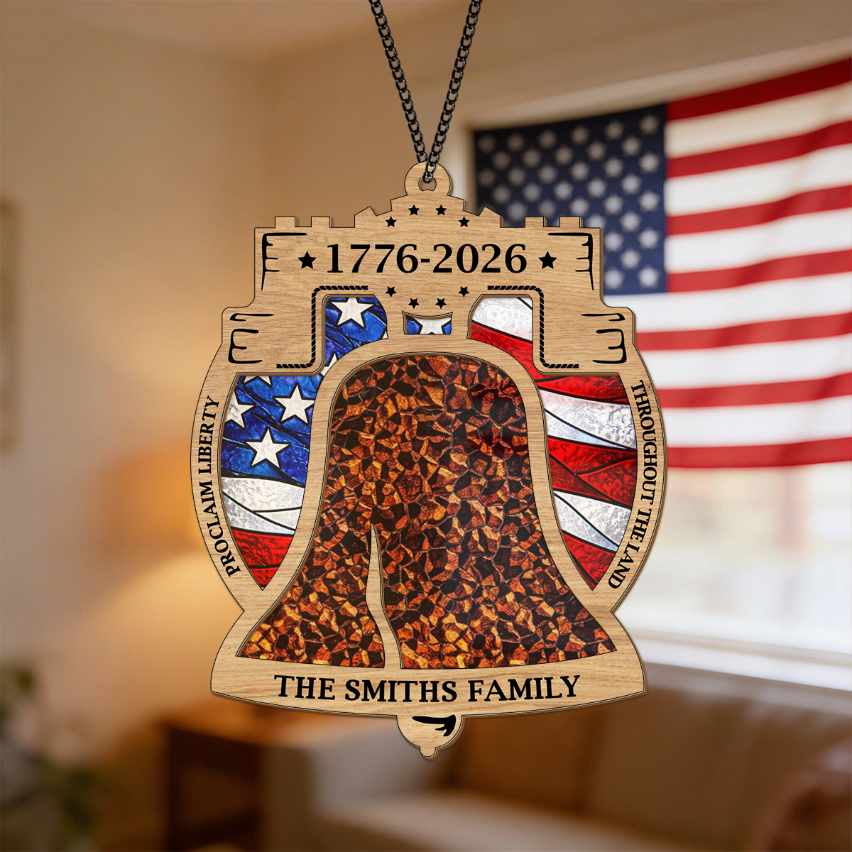 250th Anniversary United States of America 1776 - 2026 Ring Suncatcher LM32 899277