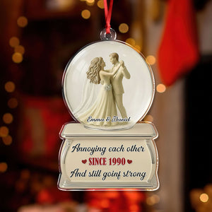 Dancing Couple Snow Globe - Personalized Acrylic Ornament CH07 899510