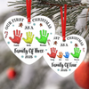 Our First Christmas As A Family Of Three Heart Shaped Ceramic Ornament CH07 899322