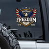 America 250 Years of Freedom 1776–2026 Anniversary Car Window Decal Sticker Patriotic Gift CH07 899636