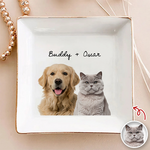 Custom Dog Cat Photo Jewelry Dish Gift for Pet Lovers HA75 898408