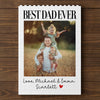 Custom Photo Best Dad Ever Personalized Building Block Father's Day Gift for Dad from Kids HA75 921496