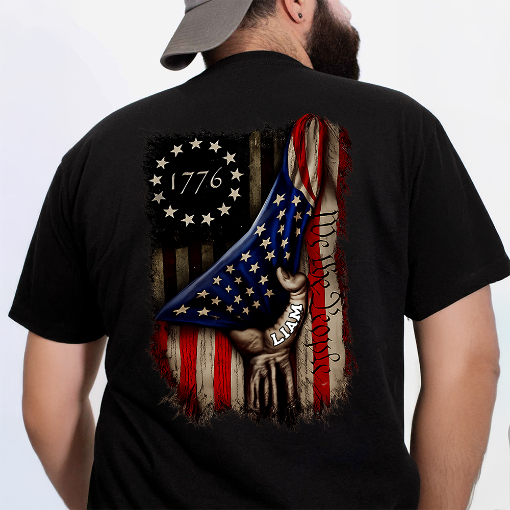 Custom Name We The People US Flag Back Shirt TH10 169061