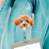Custom Cute Dog Face Acrylic Badge Reel CH07 911150