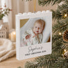 Custom Baby Photo And Name First Christmas Building Blocks Ornament TH10 170817