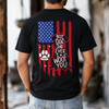 Personalized Best Dog Dad Ever We Woof You With US Flag Back Comfort Shirt - Gift For Dog Lovers HO82 902862