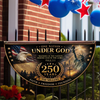 Personalized One Nation Under God 250th Anniversary Non-Pleated Fan Flag LM32 669259