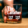 The CatFather For Cat Lovers Personalized Whiskey Glass LM32 893525