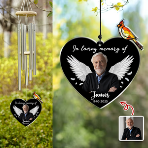 Custom Photo In Loving Memory Of Memorial Acrylic Wind Chimes HA75 897848