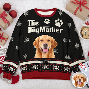 Custom Photo The Dogmother - Personalized Christmas Ugly Sweater CH07 899878
