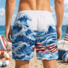 Patriotic Eagle 250 Years Freedom USA Flag Beach Short LM32 669361
