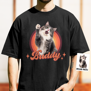 Custom Cute Cat Photo Retro Comfort Shirt For Cat Lovers LM32 895745