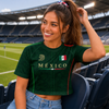 Personalized Women's Mexico World Football Jersey Crop Tee For Sport Lovers HA75 921794