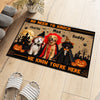 Custom Dog Cat Photo No Need To Knock We Know You're Here Halloween Doormat HO82 903222