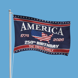 America 250 Birthday 1776-2026 Double-Sided Flag HO82 894600