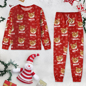 Custom Cute Cat Photo Sleepwear For Cat Dad Cat Mom CH07 899136