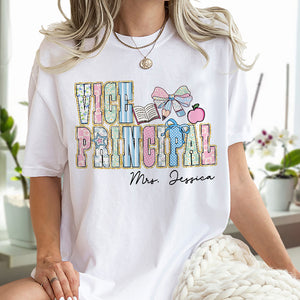 Personalized Gift For Teacher Name School Occupation Bright Shirt LM32 893769