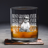 Personalized Vintage Photo Best Dad Mom Ever Whiskey Glass CH07 911518