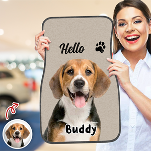 Custom Dog Photo Anti-Slip Car Floor Mat For Dog Lovers HO82 894446
