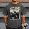 Custom Vintage Photo And Year Officially A Senior - My Last First Day Comfort Shirt CH07 180284
