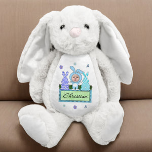 Custom Photo And Name For Your Kid Bunny Plush TH10 892489