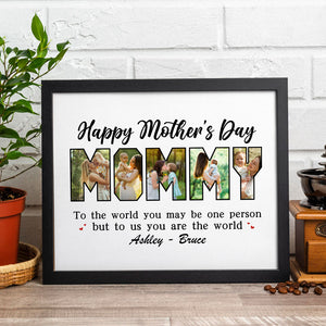 Custom Photo Everything I Am Is Because Of You Picture Frame Mother's Day Gift HA75 892108