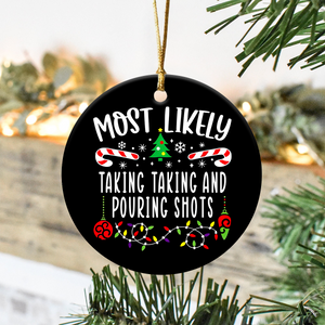 Most Likely To Ceramic Ornament Personalized Christmas Gift TH10 894899