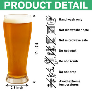 Custom Photo Life Would Be Boring Without Me Dog Cat Pilsner Glass HA75 892742