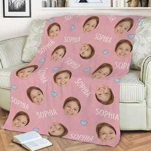 Custom Photo And Name For Kid Blanket TH10 894129