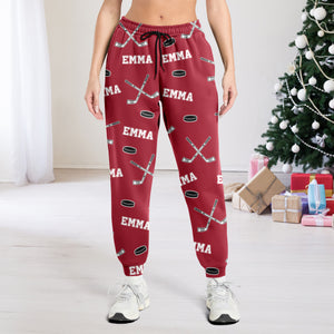 Hockey Custom Name - Personalized Sweatpants Gift For Hockey Lovers HO82 900190