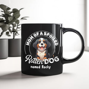 Personalized Dad Of A Spoiled Black Mug Funny Gift for Dog Lovers LM32 893179