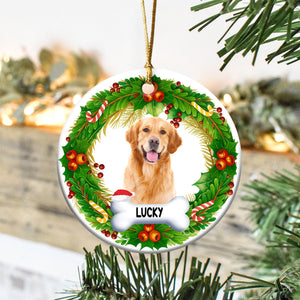 Personalized Dog Photo Ceramic Ornament Gift For Dog Lovers CH07 899498