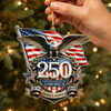Personalized America 250th Anniversary Patriot Eagle Acrylic Ornament HO82 903400