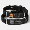 Personalized Pet Memorial Wristband Bracelet Pet Loss Keepsake, Pet Memorial Gift LM32 669631
