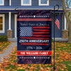 Custom Family Name USA 250th Anniversary Garden Flag TH10 898287