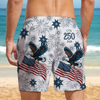 USA 250 Anniversary Eagle 1776-2026 Beach Short HA75 920182