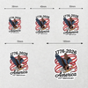 America 250Th Anniversary 1776-2026 Eagle Us Flag Roll Sticker HO82 900980