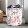 Personalized Dog Custom Breeds Floral Toile De Jouy French Laundry Basket LM32 893761