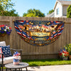 Custom Family Name We The People American Flag Eagle Decoration Non-Pleated Fan Flag LM32 669341