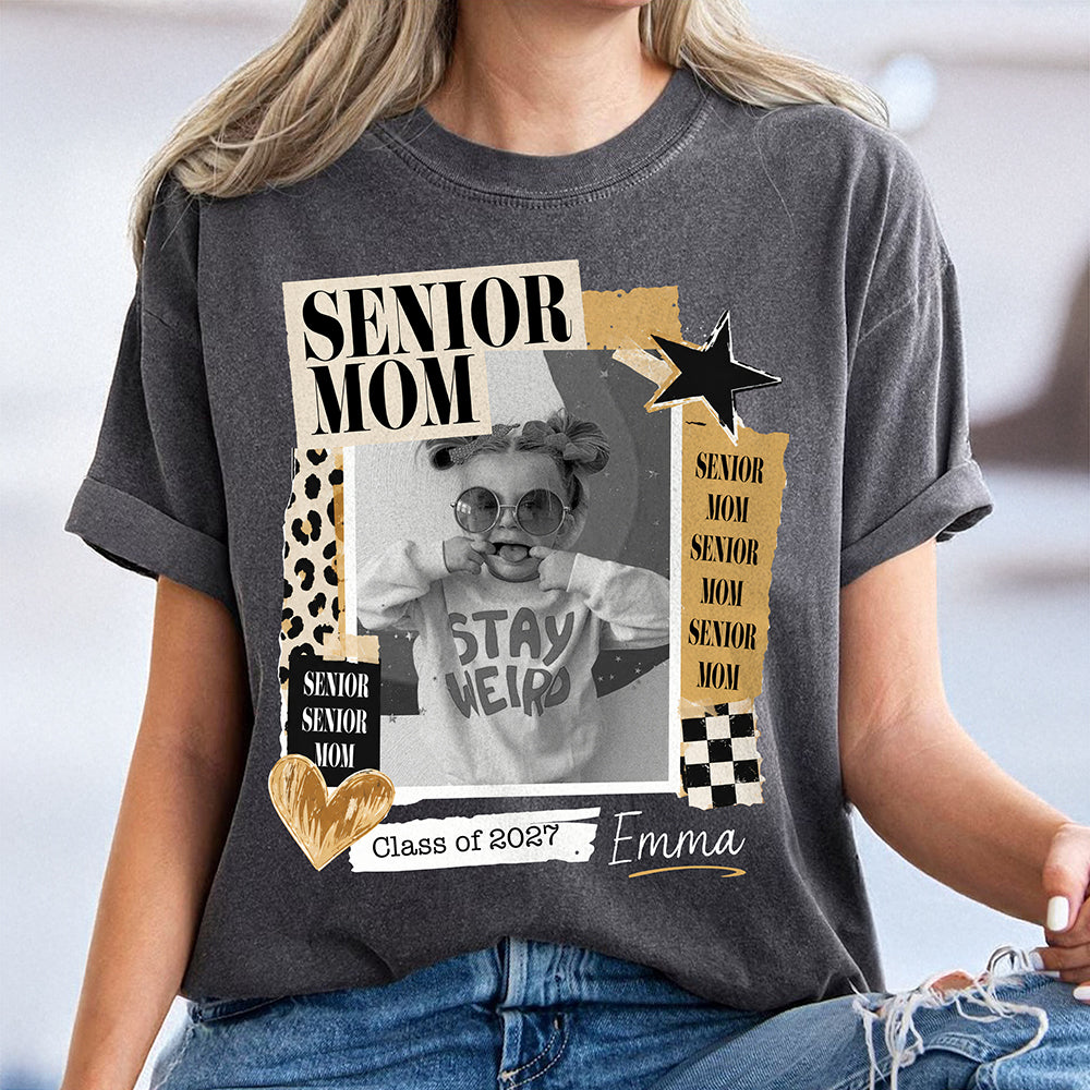 Custom Photo Senior Mom Dad Class Of 2027 Comfort Shirt HO82 903218