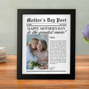 Custom Photo The Greatest Mother For Mother's Day Picture Frame TH10 892597
