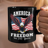 250 Years of Freedom America Patriotic Eagle Flag Black Mug HA75 897336