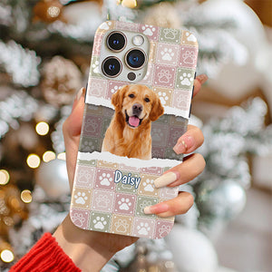 Custom Cute Dog Cat Photo Hide And Seek Paw Phone Case Gift LM32 895621