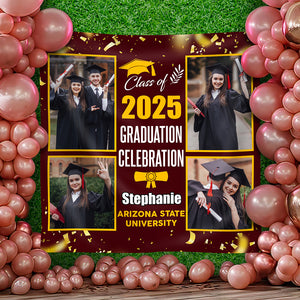 Custom Photo Graduation Class Of 2025 Backdrop For Party Decorations LM32 893169